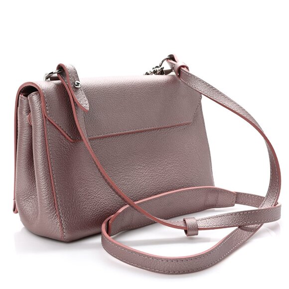 Louis Vuitton Soft Calfskin Eyelet Lockme II LV Logo Chain Bag BB Rose Gold - Picture 5 of 15